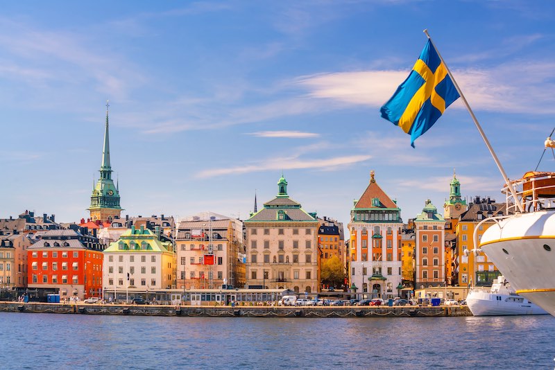 Utsikt över Gamla stan i Stockholm